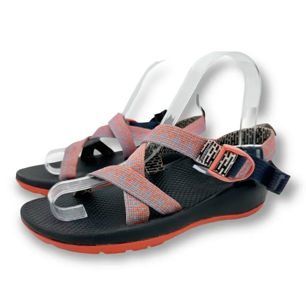 Chaco Kids Waterproof Sport Swim Hiking Sandals Orange Blue Size 4‎
